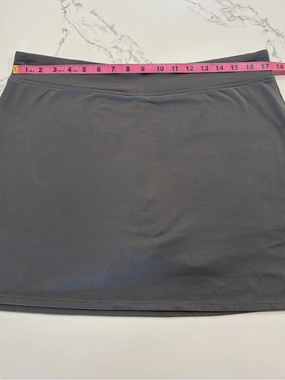 Rare Tranquility Clothing Company Grey Solid Athletic Skort Pickle Ball Gray - Picture 2 of 8